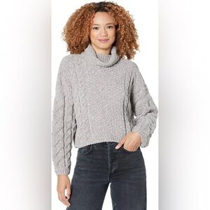 NWT Blank NYC Braided Chenille Able Turtleneck Sweater in Tonight Only Size XS